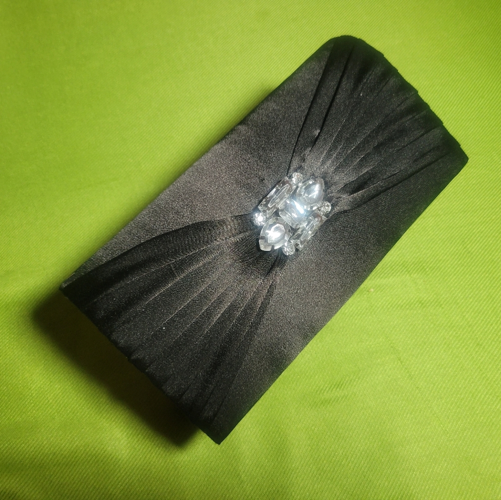 Vintage 80's 90's Gunne Sax Rhinestone Formal Clutch